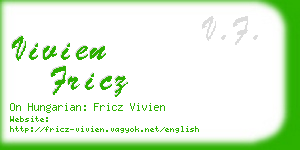 vivien fricz business card